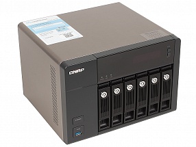 Сетевой накопитель QNAP TS-653 Pro-8G Сетевой RAID-накопитель, 6 отсеков для HDD, HDMI-порт. Четырехъядерный Intel Celeron J1900 2,0 ГГц