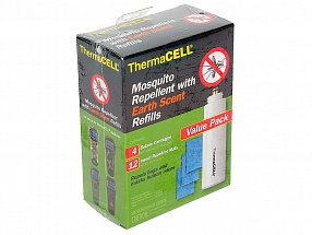 Набор запасной ThermaCell MR E400-12 с запахом прелой листвы (4 газовых картриджа + 12 пластин)