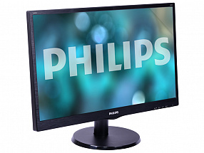 Монитор Philips 243V5QHSBA/00(01) 24" Black 1920x1080/MVA/75Hz/8ms/VGA (D-Sub), DVI, HDMI, VESA
