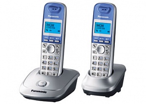 Телефон DECT Panasonic KX-TG2512RUS АОН, Caller ID 50, 10 мелодий, Спикерфон, Эко-режим, + дополнительная трубка