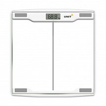 Весы напольные электронные UNIT UBS-2054 (Цвет: Светло-Серый); стекло, прозрачные, 150кг. 100гр.