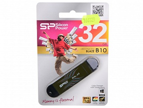 Внешний накопитель 32GB USB Drive  USB 3.0  Silicon Power Blaze B10 (SP032GBUF3B10V1B)