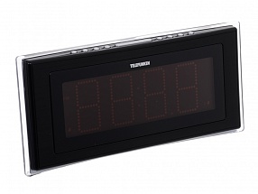 Часы с радиоприемником TELEFUNKEN TF-1541 (черный с оранжевым) 