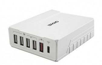 Зарядная станция LEXAND LP-6Q (белый) 5xUSB c 1 USB QC 3.0 и 1 USB Type-C