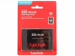 SSD накопитель SanDisk Plus SDSSDA-240G-G26 240Gb SATA/2.5"