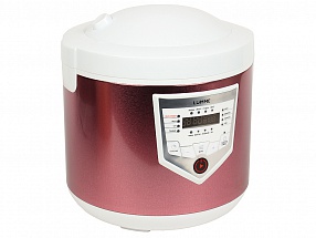 Мультиварка LUMME LU-1446 CHEF PRO, мультиповар, чаша 5л, белый/розовый