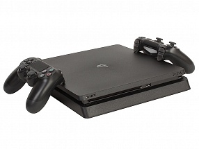 Игровая консоль SONY PS4 CUH-2108B PS4 1 ТБ, черная в комплекте:2xDualshock 4, Fifa 18, PS+ 14 дней 