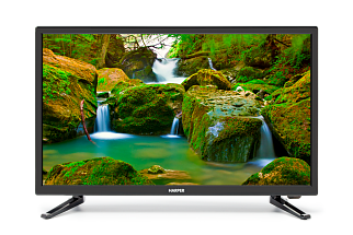 Телевизор LED 24" Harper 24F470T Черный, Full HD, DVB-T2, HDMI, USB, VGA Black, 16:9, 1920x1080, 50000:1, 220 кд/м2, SCART, VGA, HDMI, DVB-T, T2, C