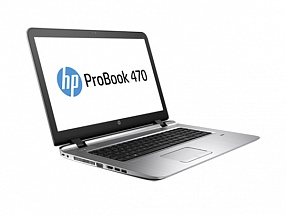 Ноутбук HP Probook 470 <W4P94EA> i7-6500U (2.5)/8Gb/1Tb/17.3" HD+ AG/AMD R7 M340 2Gb/DVD-SM/BT/FPR/DOS