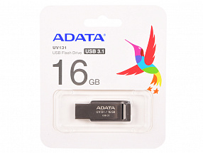 USB флешка A-Data UV131 16GB Titanium (AUV131-16G-RGY) USB 3.0