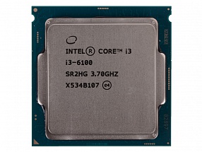 Процессор Intel® Core™ i3-6100 OEM  TPD 51W, 2/4, Base 3.7GHz, 3Mb, LGA1151 (Skylake) 