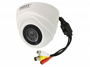 Камера наблюдения ORIENT AHD-940-IF1A-4 MIC с микрофоном купольная, 4 режима: AHD,TVI,CVI 720p (1280x720)/CVBS 960H, 1/4" Silicon Optronics 1Mpx CMOS 