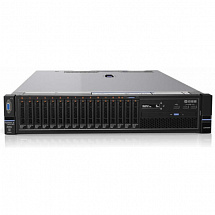 Сервер Lenovo x3650M5 1xE5-2640v4(up2), 1x16GB(up24xDDR4), no HDD (up 8/16x2.5), SAS3 M5210/2GB Flash, noODD, 4x1GbE, IMM, 1x750W(up2), Rack Rails, 1y