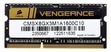 Память SO-DIMM DDR3 8192 Mb (pc-12800) 1600MHz Corsair (CMSX8GX3M1A1600C10)