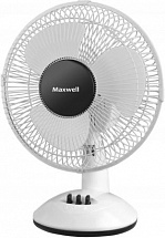 Вентилятор настольный Maxwell MW-3547(W), мощ. – 30 Вт., диаметр - 9”/22 см., 2 скорости 