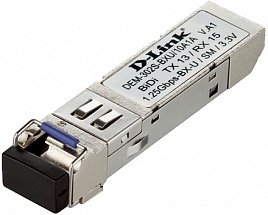 Модуль D-Link DEM-302S-BXU/10A1A (10шт. в коробке) WDM SFP-трансивер с 1 портом 1000BASE-BX-U (Tx:1310 нм, Rx:1550 нм) для одномодового оптического ка