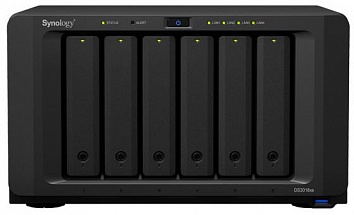 Сетевой накопитель Synology DS3018XS 2,2GhzCPU/8Gb(up to 32)/RAID0,1,10,5,6/up to 6 hot plug HDDs SATA(3,5' or 2,5') (up to 30 with 2xDX1215)/3xUSB3.0