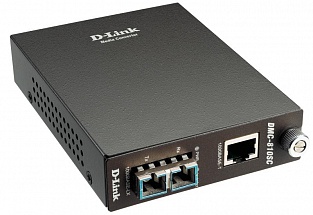 Медиаконвертер D-Link DMC-810SC/B9A Медиаконвертер с 1 портом 1000Base-T и 1 портом 1000Base-LX с разъемом SC для одномодового оптического кабеля (до 