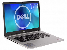 Ноутбук Dell Inspiron 5770 i3-6006U (2.0)/4G/1T/17,3"HD+ AG/AMD 530 2G/DVD-SM/Win 10 (5770-0047) (Silver)