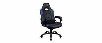 Кресло для геймера Aerocool AC80C AIR-BB , черно-синее, с перфорацией, до 130 кг