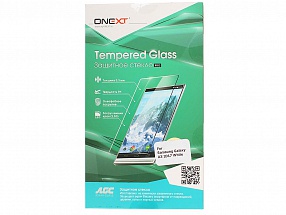 Защитное стекло Onext для телефона Samsung Galaxy A3 2017 с рамкой белое