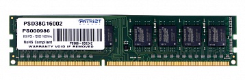Память DDR3 8Gb (pc-12800) 1600MHz Patriot (PSD38G16002)