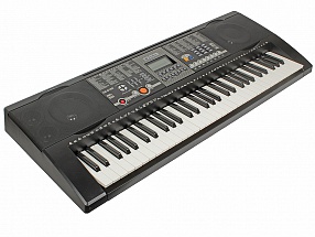 Синтезатор TESLER KB-6180 61 клавиша, большой LCD дисплей, 128 тембров/128 ритмов, 8 звуковых эффектов, 30 демопесен,автоаккомпанемент, запись