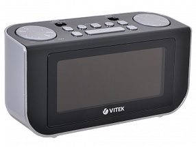 Радиочасы VITEK VT-6600 (BK) (AM/FM,диспл,1,8)