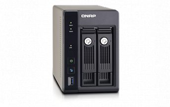 Сетевой накопитель QNAP TS-253 Pro 2 отсека для HDD, HDMI-порт. Четырехъядерный Intel Celeron J1900 2,0 ГГц