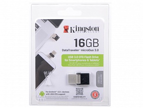 Внешний накопитель 16GB USB Drive  USB 3.0  Kingston DTDUO3 (DTDUO3/16GB)