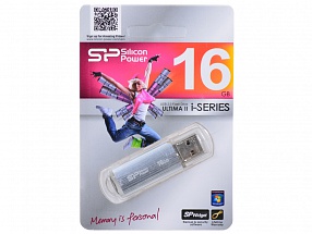 Внешний накопитель 16GB USB Drive  USB 2.0  Silicon Power Ultima II Silver I-series (SP016GBUF2M01V1S)