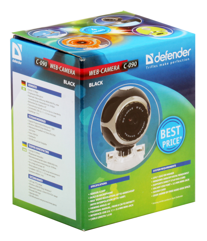 Defender производитель. Вебкамера Defender (63090) c-090 черный. Веб-камера Defender c-090 0.3Mpix USB2.0 С микрофоном черный. Веб-камера Defender c-090. Веб камера Дефендер с-090.