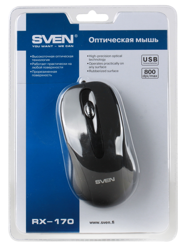 Sven 170. Мышь Sven RX-170 (черная, USB). Sven RX-170 USB Black. Sven мышь Sven RX-170 USB. Мышь Sven RX-170 USB (5).