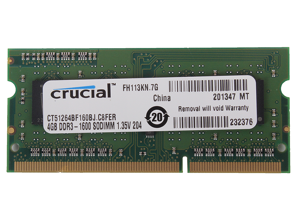 Оперативная память ddr3l 1600. Crucial 4 ГБ ddr3l 1600 МГЦ SODIMM cl11 ct51264bf160bj. Crucial 4gb ddr3 1600. DDR 4gb crucial. Crucial 4gb 1600mhz.