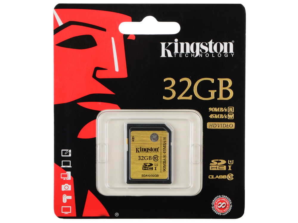 Карта памяти 32gb kingston sdhc 32gb