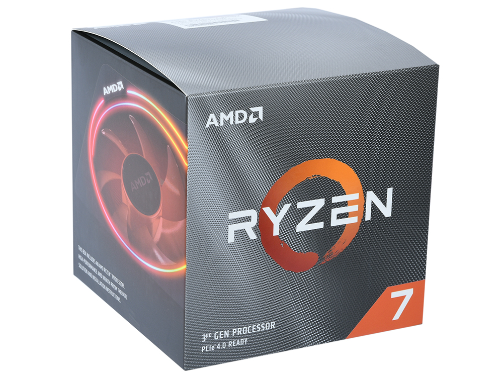 Процессор AMD Ryzen 7 3700X BOX Wraith Prism cooler 65W, 8C/16T, 4.4Gh