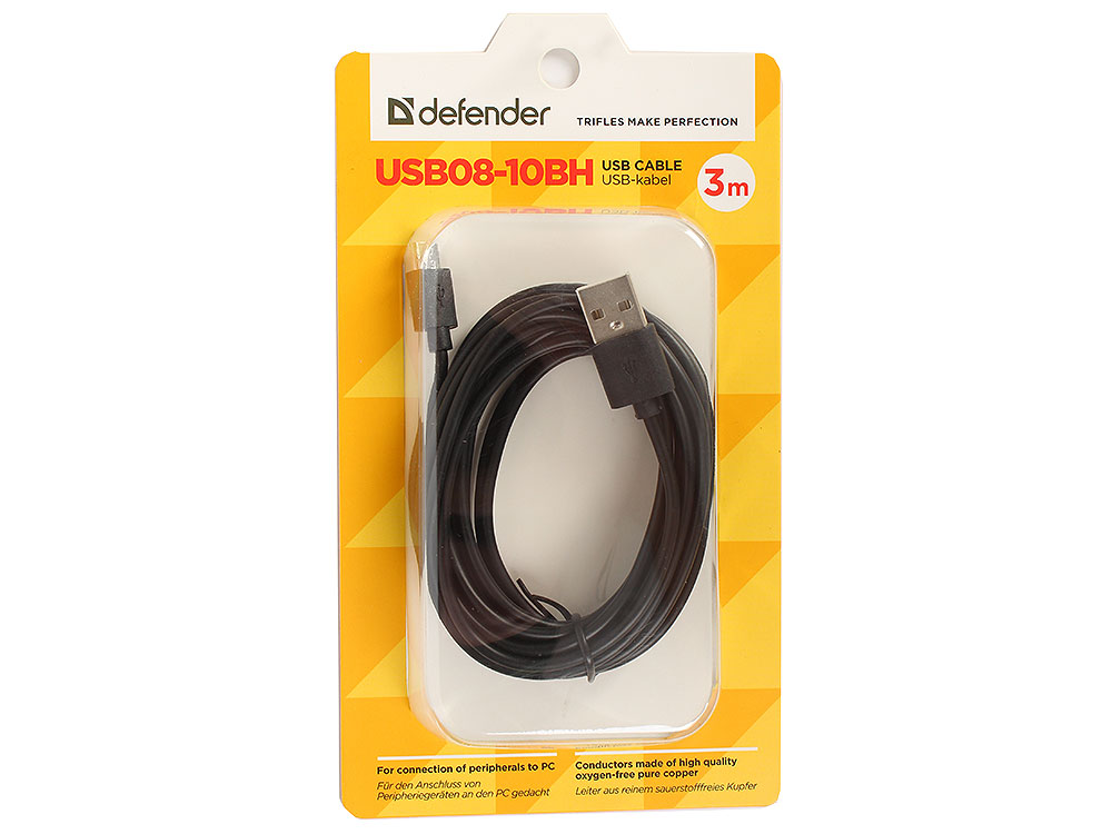 Usb defender. Кабель Defender USB - MICROUSB (usb08-03t Pro) 1 м. Кабель Defender usb08-10bh USB2.0, черный, am-MICROBM, 3м (1/100). Кабель USB Defender usb08-10bh. Кабель Defender usb08-03bh USB2.0 am-MICROBM, 1.М, черный, блистер # 87476.