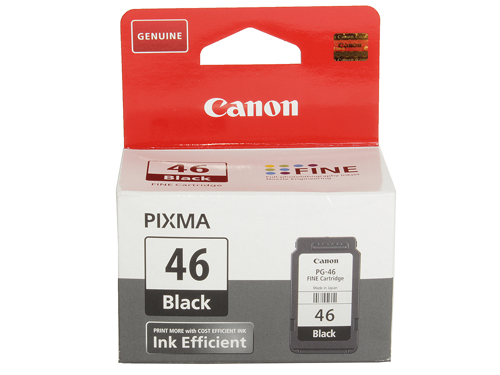 Картриджи для canon pixma. Canon PG-46 Black. Картридж Canon PG-46 9059b001. Canon 46 картридж. Картриджи Canon PIXMA Fine Cartridge.