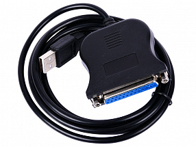 Кабель-адаптер USB Am to LPT DB25F (доп.порт LPT в систему), длина 1.8м, крепеж разъема - гайки ORIENT ULB-225N18 
