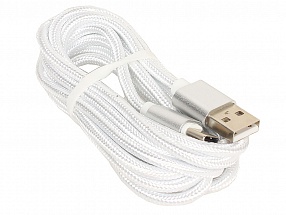 Кабель USB/USB Type C Jet.A JA-DC32 2м белый (в оплётке, поддержка QC 3.0, пропускная способность 2A)
