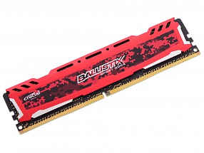 Память DDR4 4Gb (pc-19200) 2400MHz Crucial Ballistix Sport LT Red CL16 SR x8 BLS4G4D240FSE