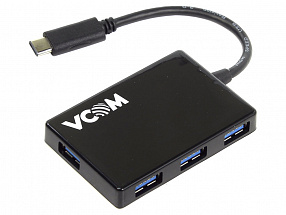 Концентратор (Хаб) USB Type-Cm -- 4 port USB3.0 + microUSB Bf  VCOM  DH310  