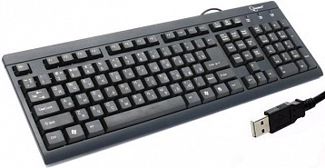 Клавиатура Gembird KB-8300U-BL-R USB, чёрная 