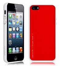 Чехол пластиковый Araree Amy 1+1 для iPhone 5 Poppy Red