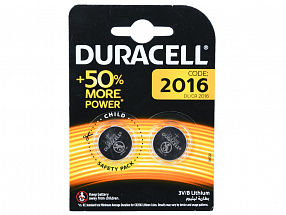 Батарейки  Duracell DL/CR2016-2BL