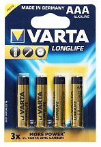 Батарейки Varta Longlife AAA 4 шт