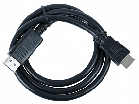 Кабель DisplayPort-HDMI Cablexpert CC-DP-HDMI-1M, 1м, 20M/19M, черный, экран, пакет 