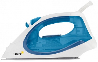 Утюг UNIT USI-280, Цвет - Синий; 2200Вт, Подошва - Керамическое покрытие, самоочистка, анти-накипь, анти-капля, вертикальное отпаривание