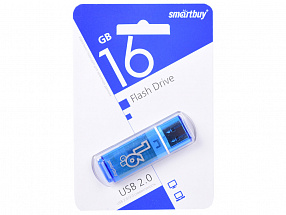 Внешний накопитель 16Gb USB Drive  USB2.0  Smartbuy Glossy series Blue (SB16GBGS-B)