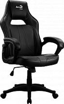 Игровое кресло Aerocool AC40C AIR All Black , черное, до 150 кг, ШxДxВ : 64x67x111-119см, газлифт класс 3 до 100 мм, механизм "Бабочка"